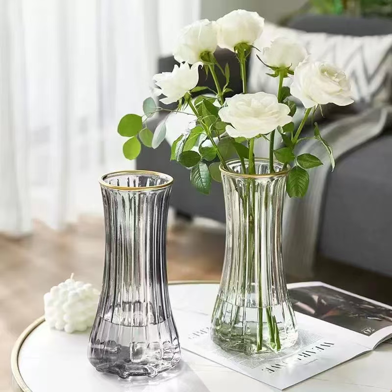 Refined Glass Vase 016 - Wholesale Decorative Vase - Image 1