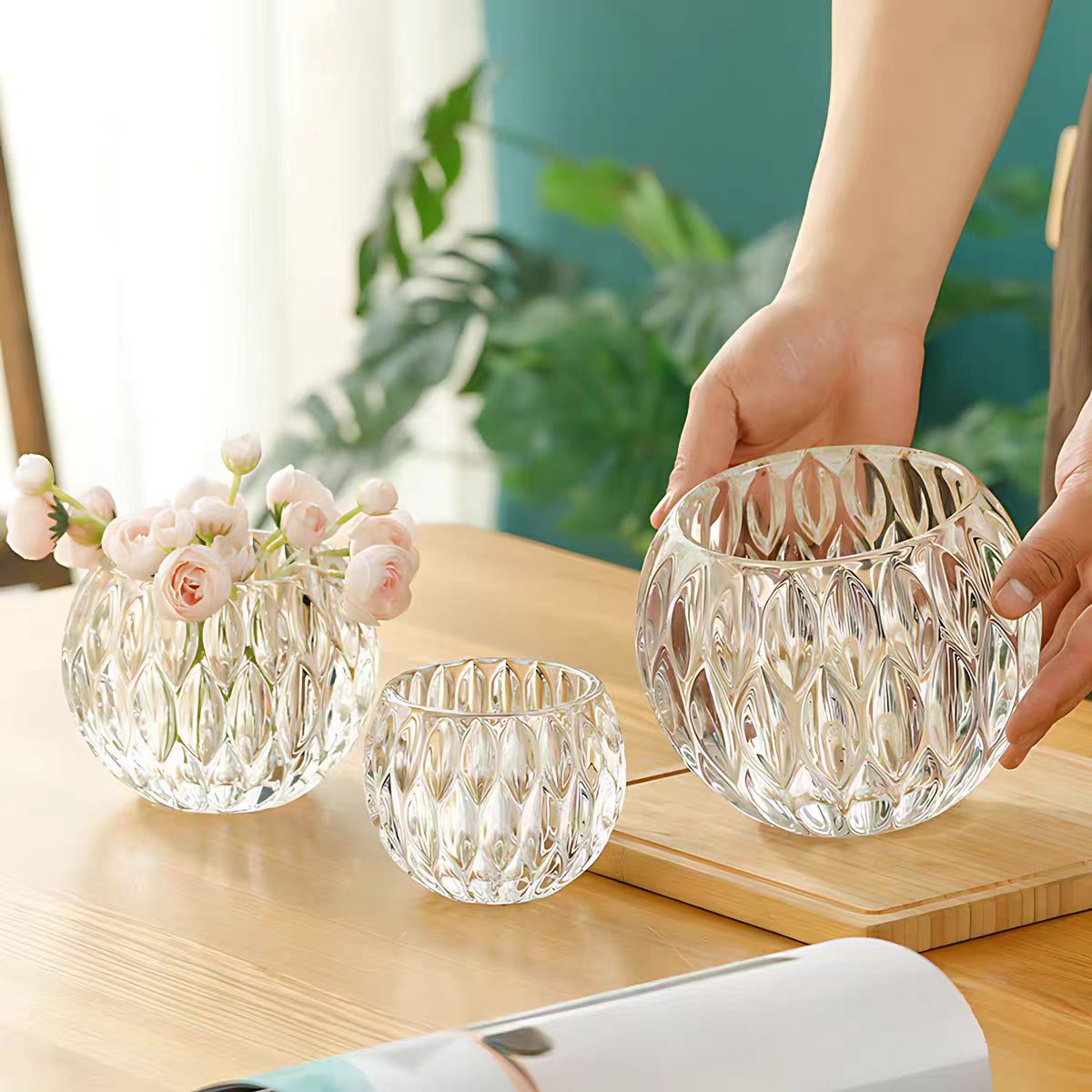 Premium Glass Vase 031 - Wholesale Decorative Vase - Image 5
