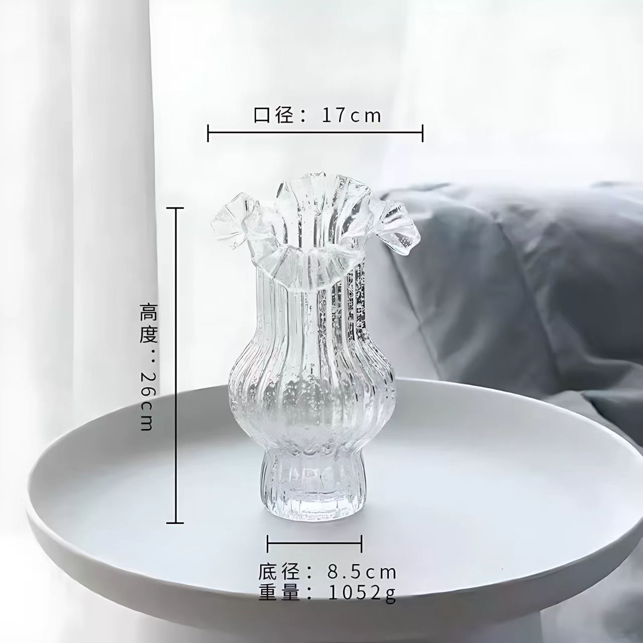 Modern Glass Vase 032 - Wholesale Decorative Vase - Image 5