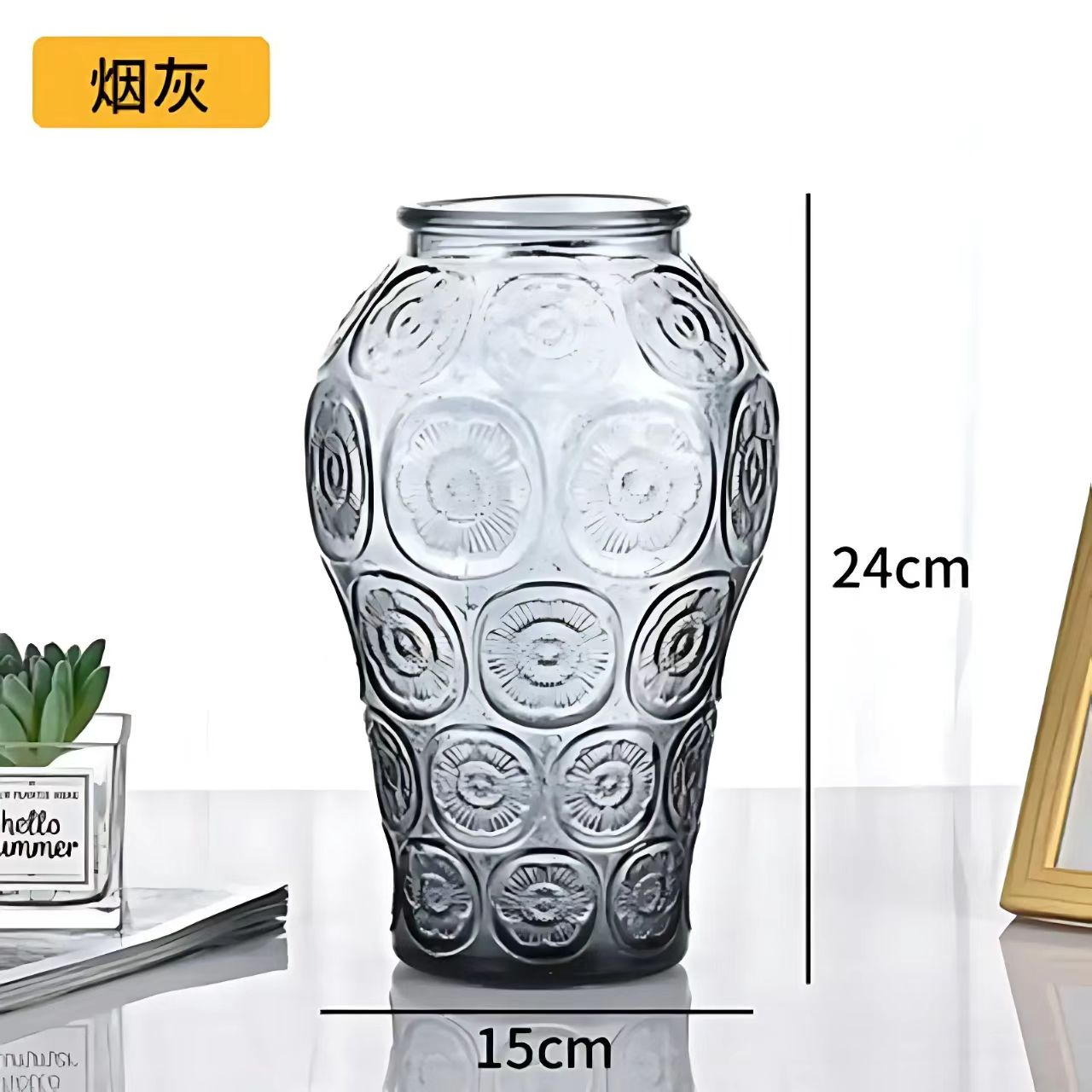 Contemporary Glass Vase 035 - Wholesale Decorative Vase - Image 6